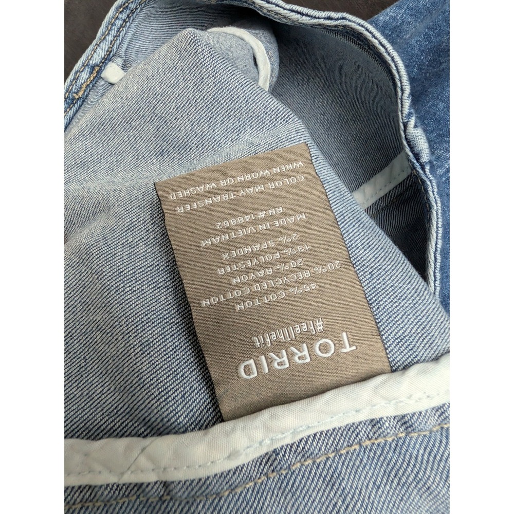 Torrid Blue Vintage Stretch Denim Vest Nebula Plus Size Festival Vest Size 6X - Picture 7 of 7